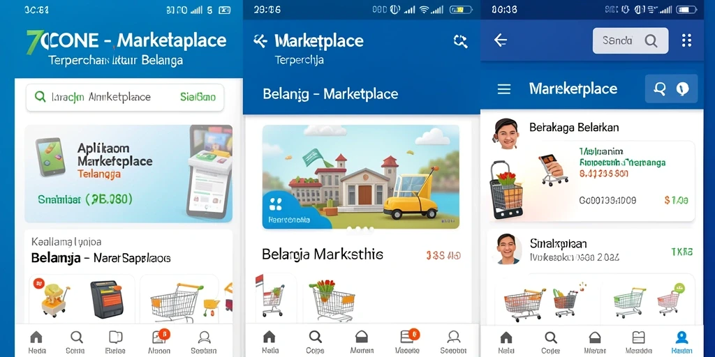 Tampilan antarmuka aplikasi 7CONE yang sederhana dan intuitif.