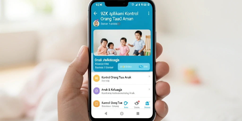 Antarmuka aplikasi <strong>9ZK</strong> yang mudah digunakan untuk kontrol orang tua.