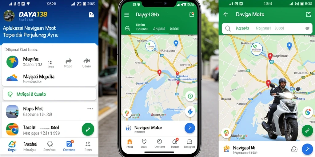 Antarmuka aplikasi DAYA138 yang memudahkan navigasi motor.