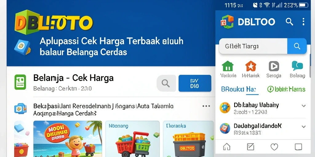 Tampilan antarmuka aplikasi DBLTOTO yang sederhana dan fungsional.