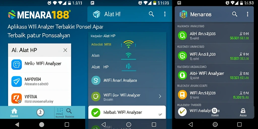 Tampilan antarmuka aplikasi MENARA188 yang sederhana dan informatif.