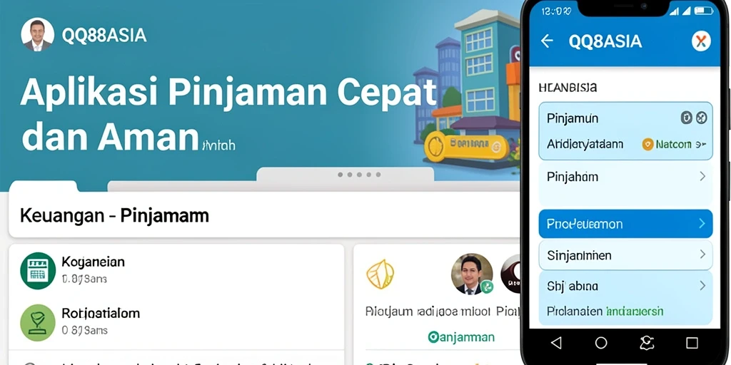 Antarmuka aplikasi QQ88ASIA yang user-friendly untuk pengajuan pinjaman.
