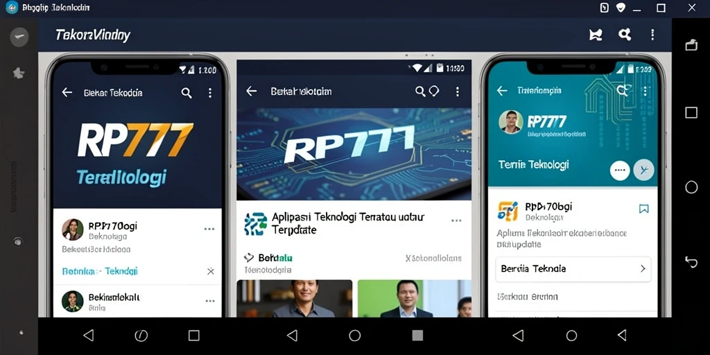 Tampilan antarmuka RP777 yang modern dan fungsional.