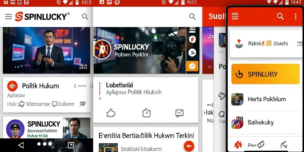 Tampilan antarmuka aplikasi SPINLUCKY yang informatif dan menarik.